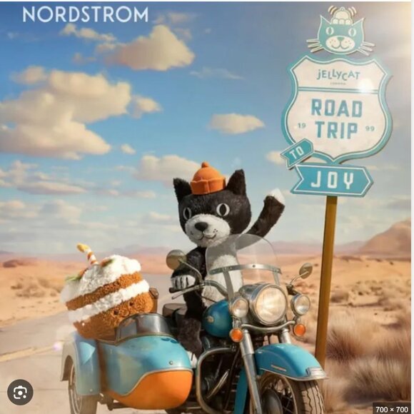 LIMITED EDITION Jellycat Chicago Nordstrom Edition Carrot Cake NWT in Box - Picture 6 of 6